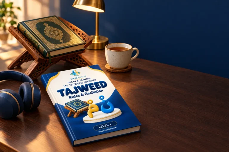 Super Muslim Tajweed book and Mushaf for online Tajweed classes