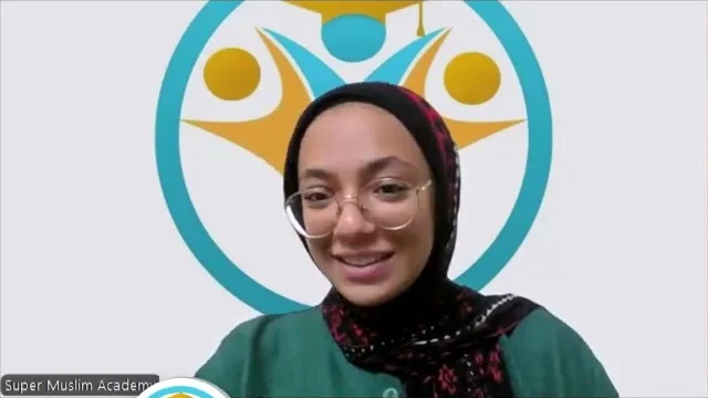معلمة محجبة من الأزهر تدرّس حصة مباشرة أونلاين في أكاديمية سوبر مسلم